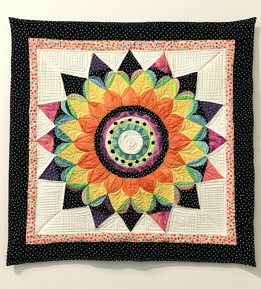 Mandala Flower DAI311024361 Quilt Blanket