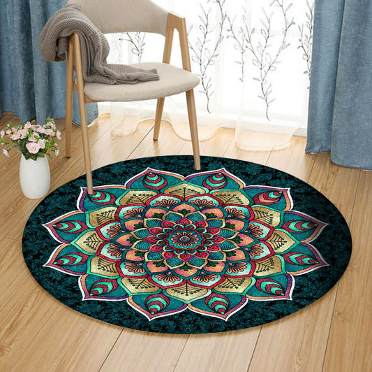 Mandala HM060908TM Round Area Rug