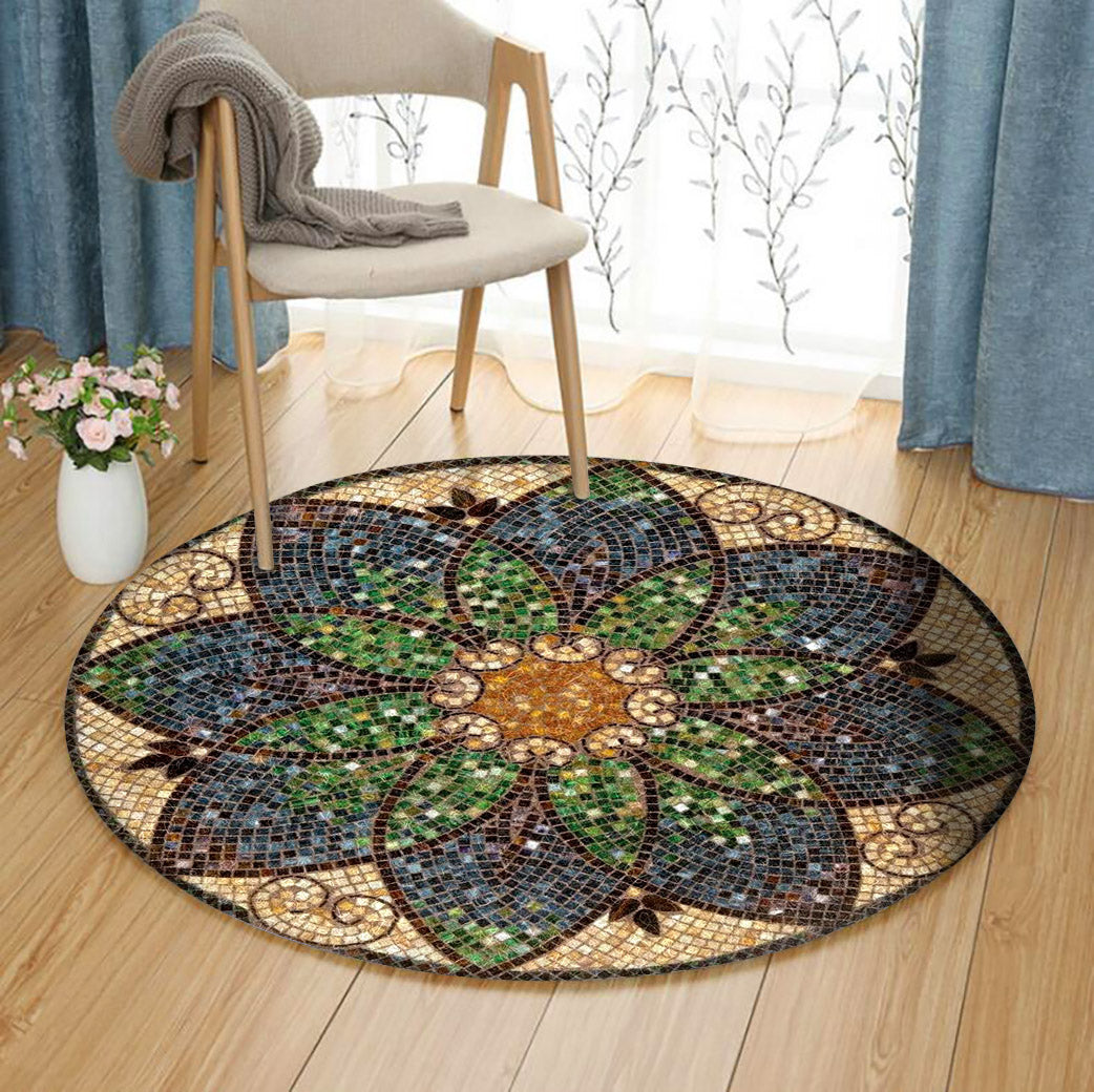 Mandala HM270937TM Round Area Rug