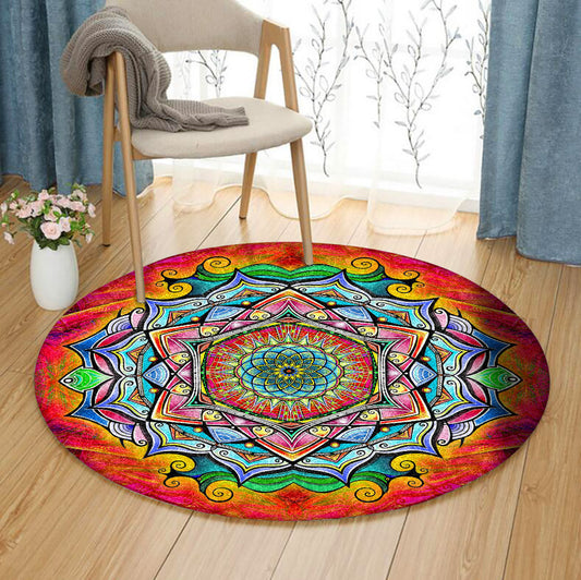 Mandala TL170929TM Round Area Rug