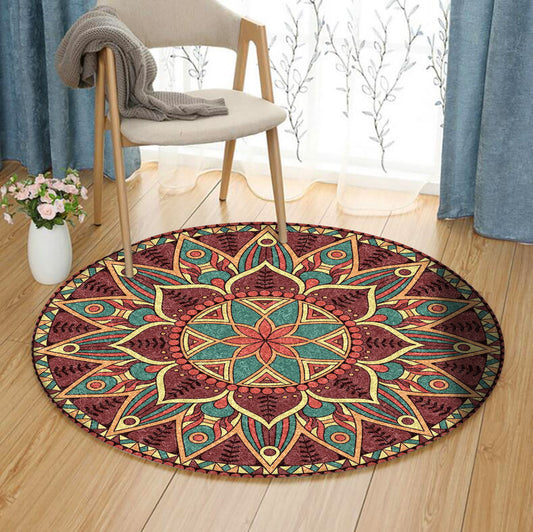 Mandala TL200920TM Round Area Rug