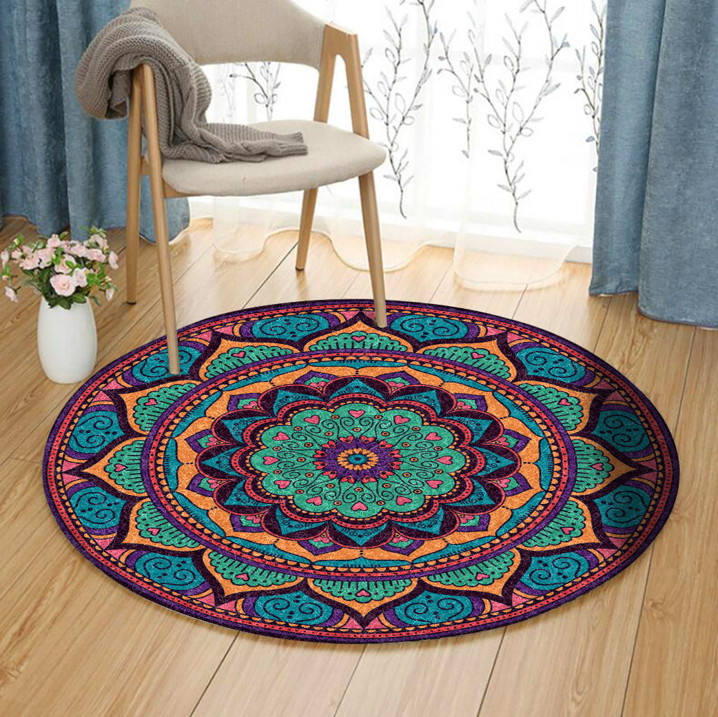 Mandala TL200921TM Round Area Rug