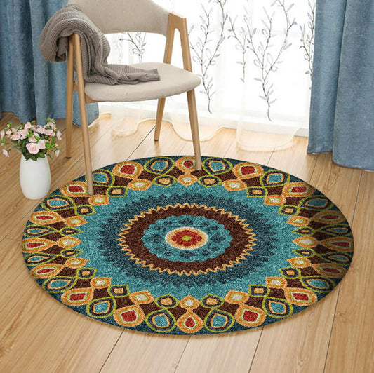 Mandala TN091044TM Round Area Rug