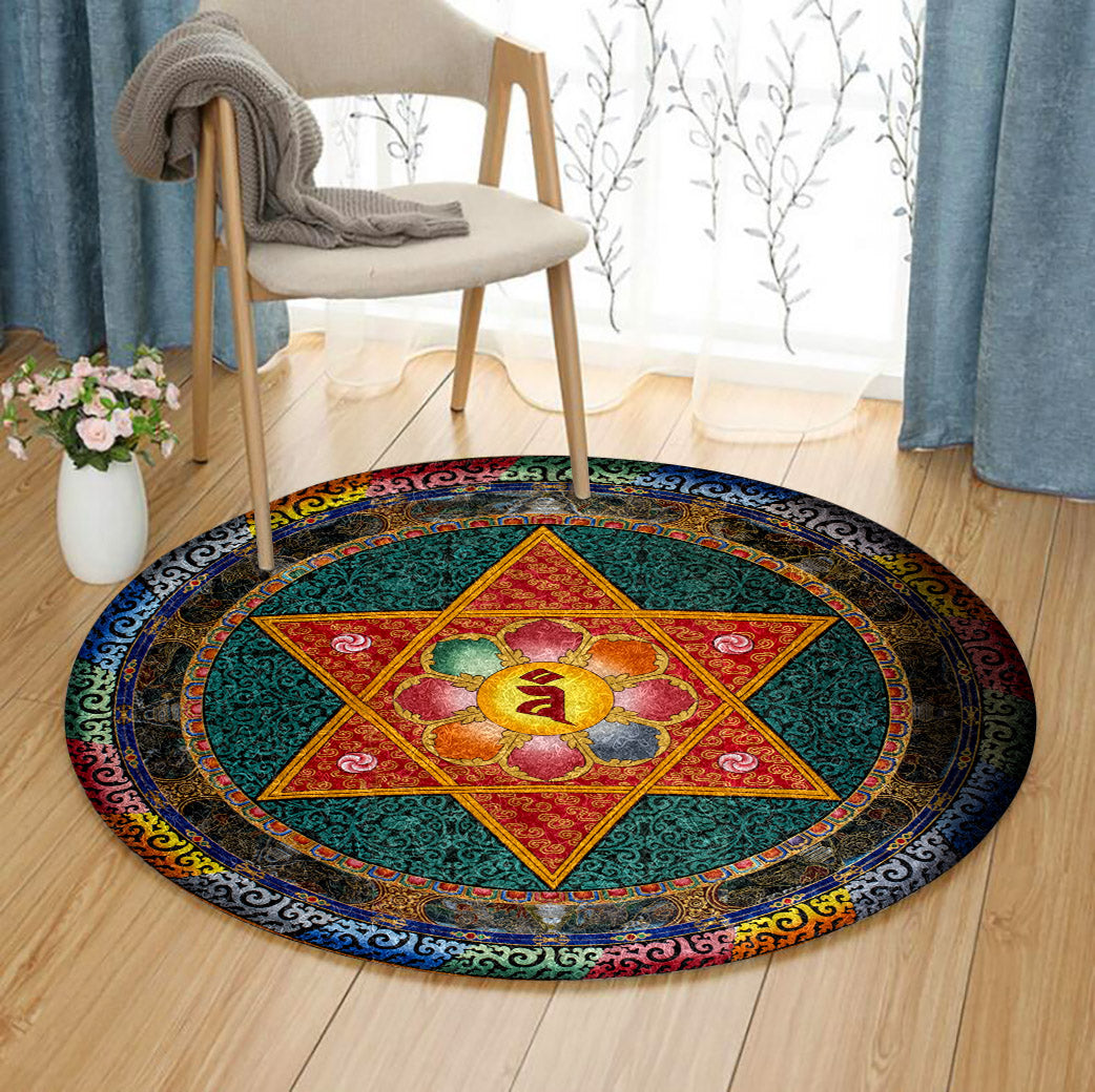 Mandala TN310728A Round Area Rug