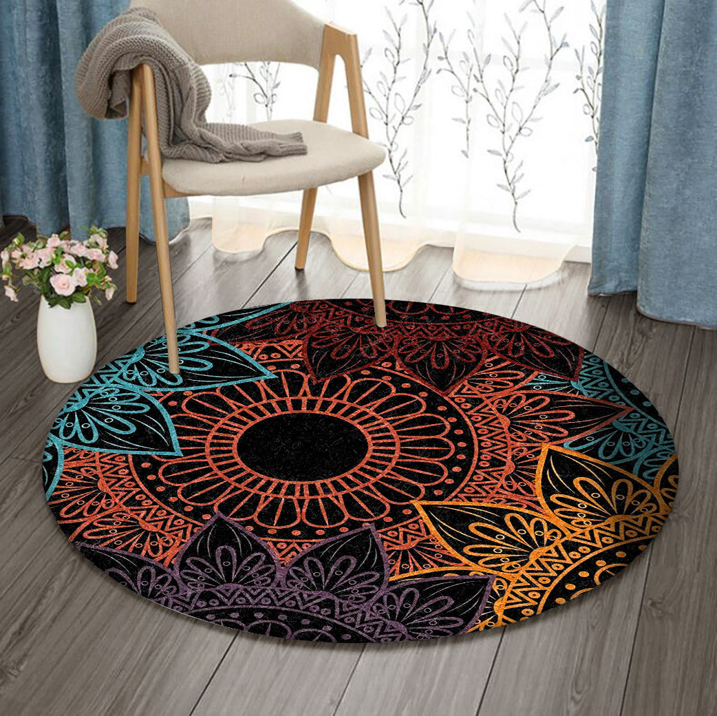 Mandala VD1610185RR Round Area Rug