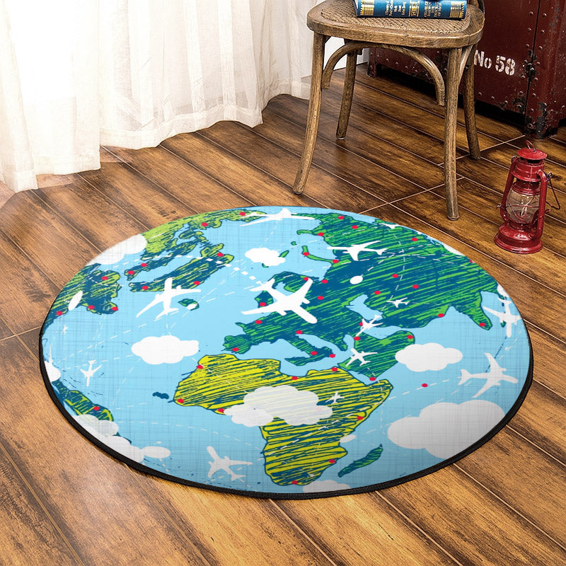 Maps CLP020812 Round Area Rug