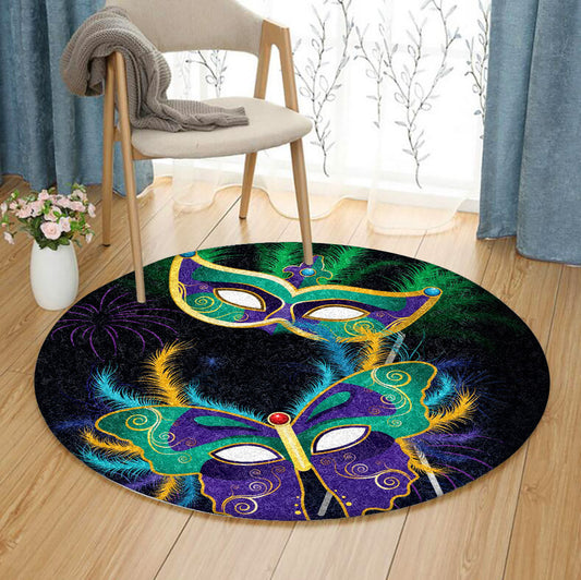 Mardi Gras NN200927TM Round Area Rug