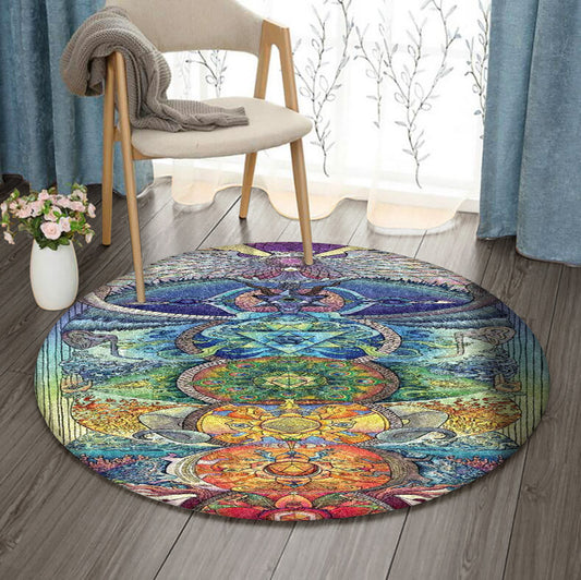 Meditation BL0410063RR Round Area Rug