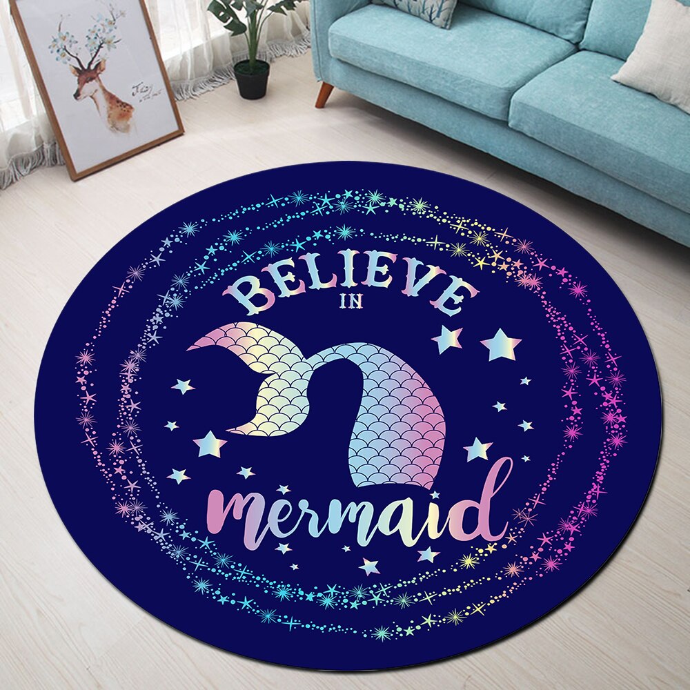 Mermaid CL03100063MDC Round Area Rug