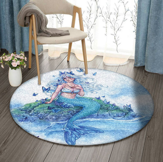 Mermaid DD250962RR Round Area Rug