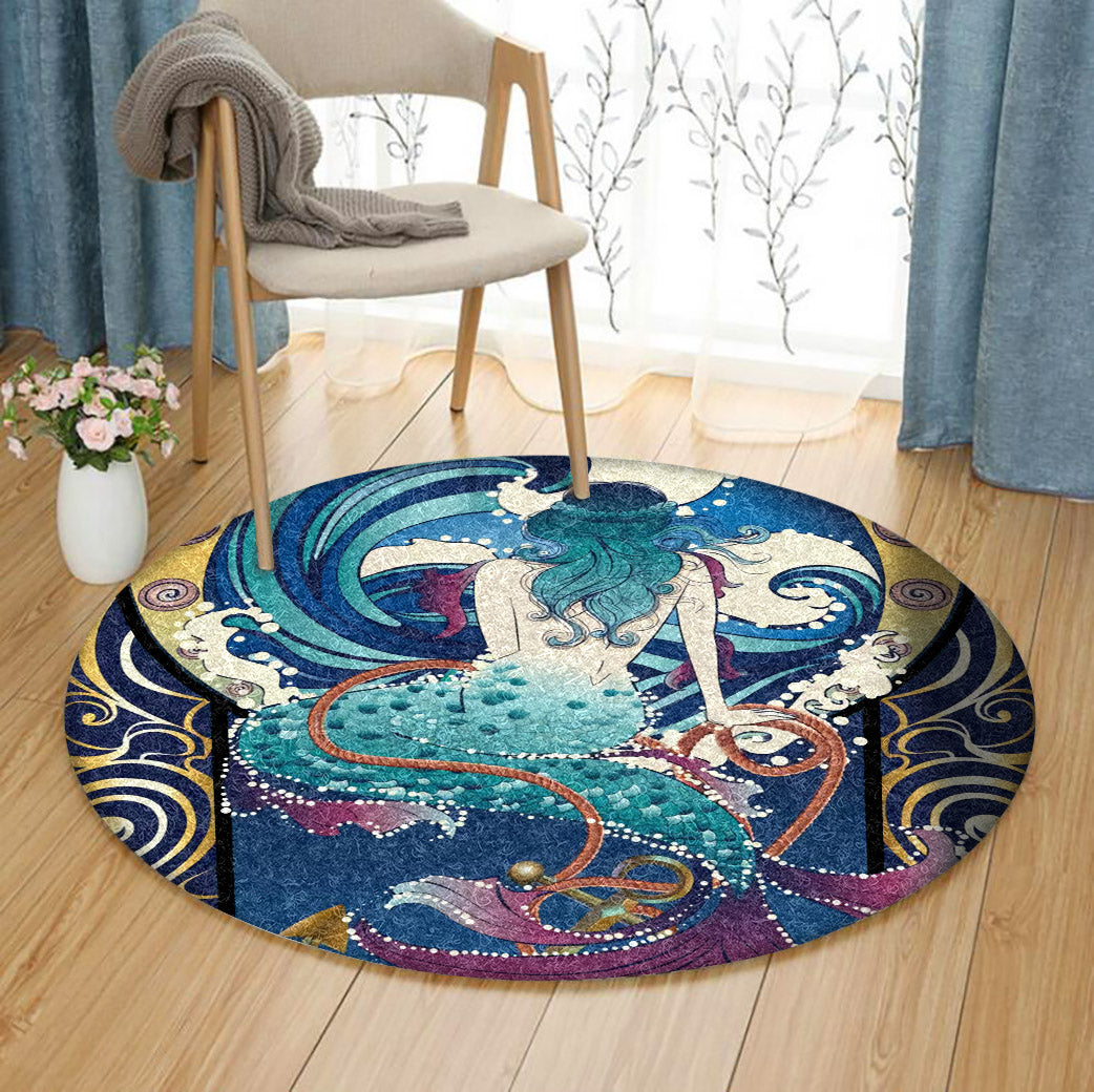 Mermaid HM090851 Round Area Rug