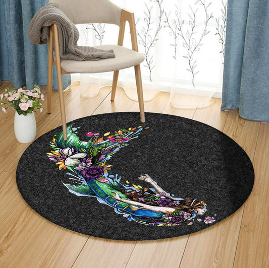 Mermaid HM090852 Round Area Rug