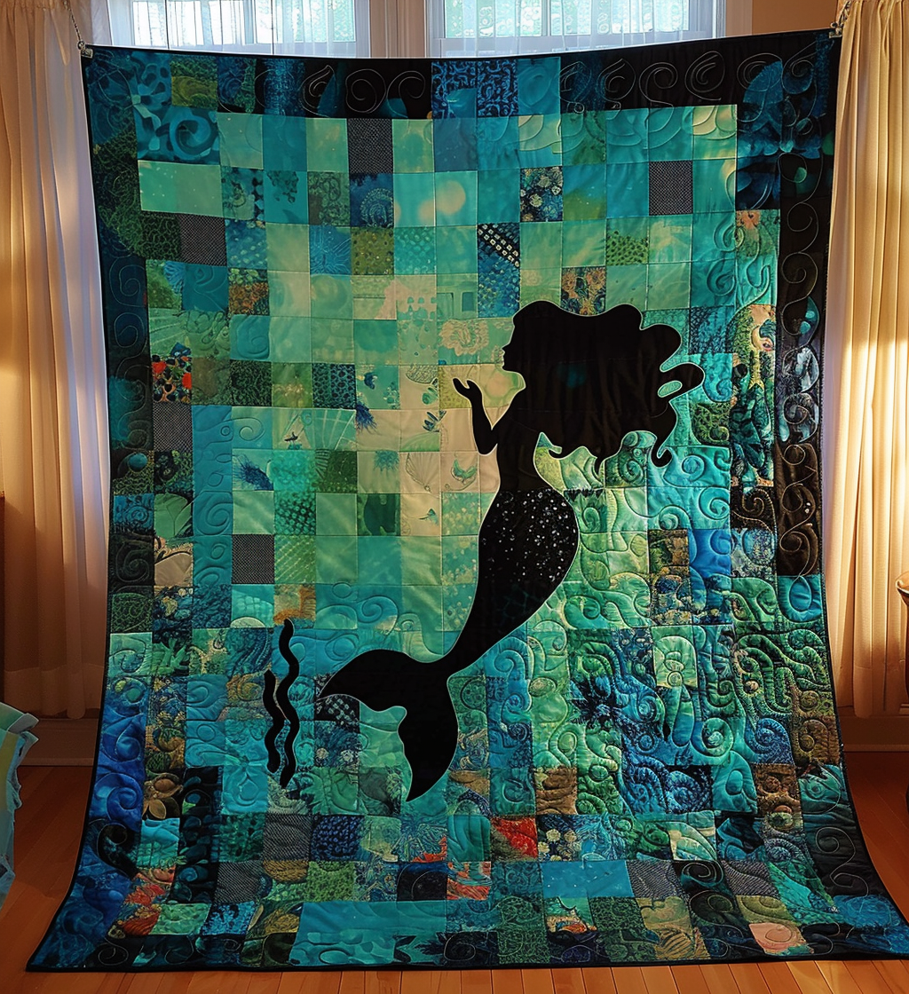 Mermaid's Whisper Quilted Blanket NCU0DV101