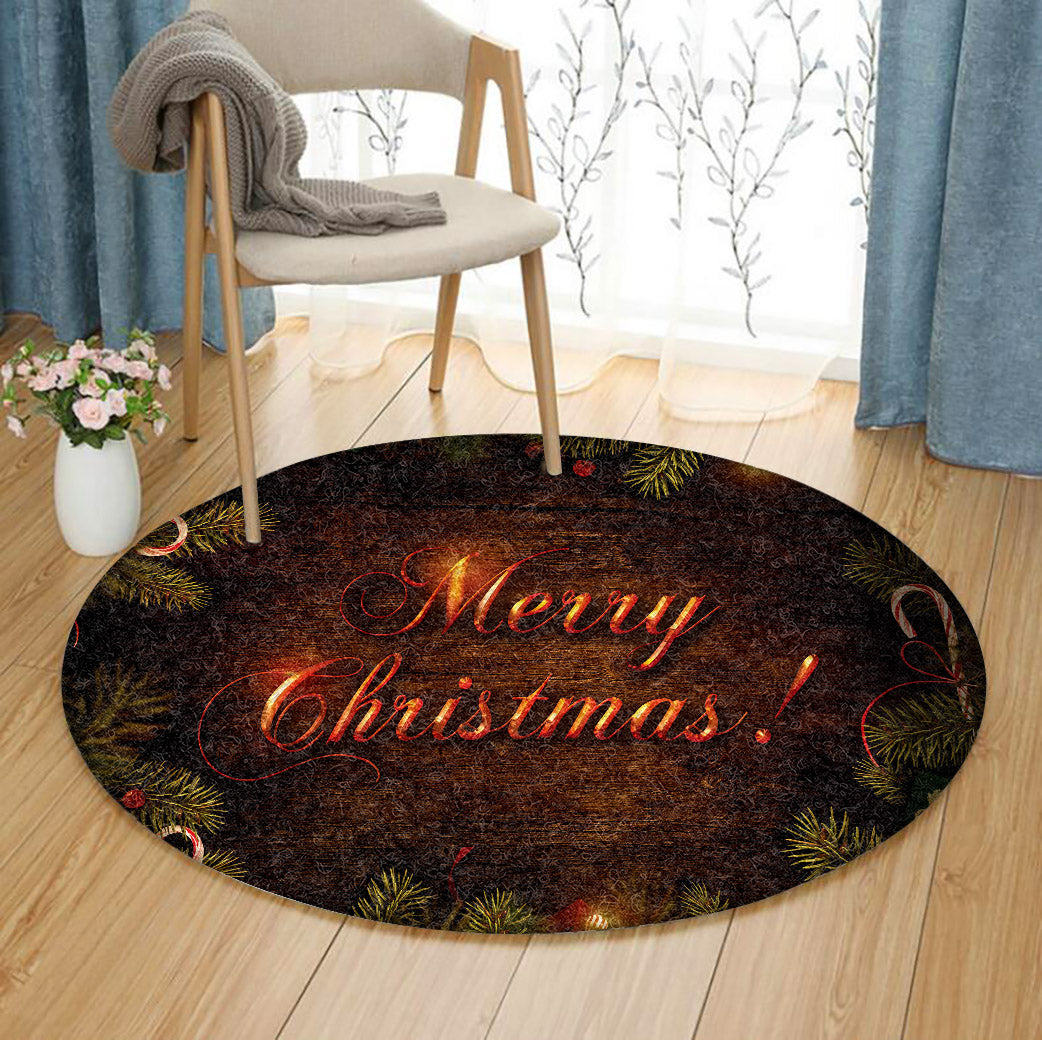 Merry Christmas CG1111025TM Round Area Rug