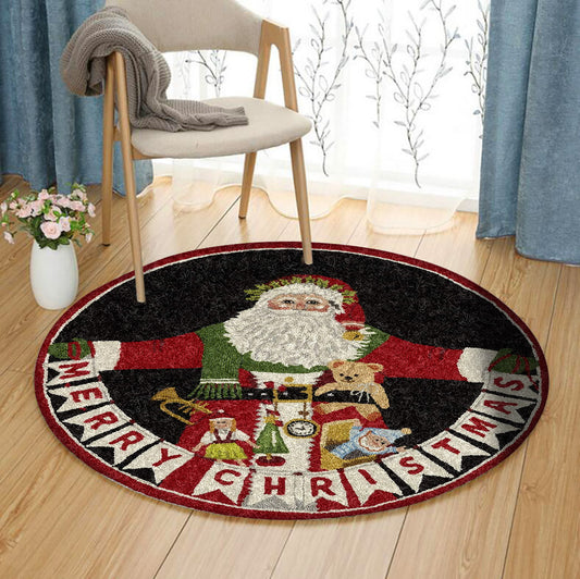 Merry Christmas HM0410071TM Round Area Rug