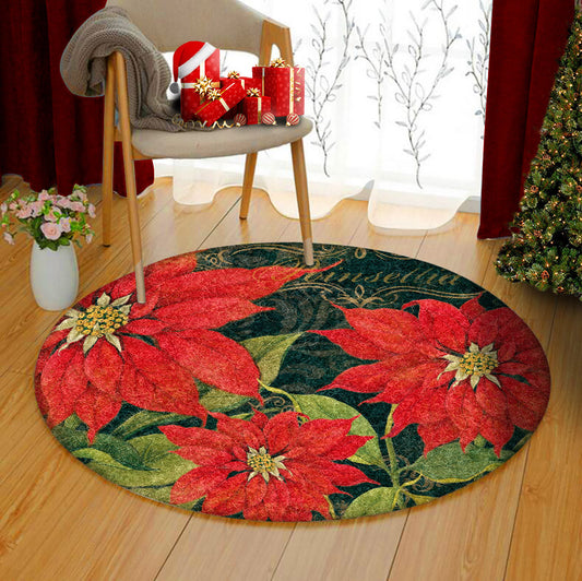 Merry Christmas TL2510061TM Round Area Rug