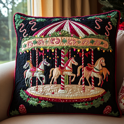 Merry Carousel Nights Quilted Pillow Case NCU0DK2784