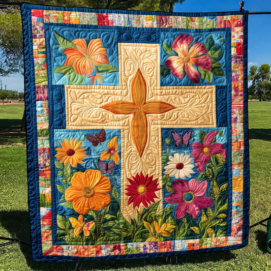 Merry Cross Quilted Blanket NCU0VL517