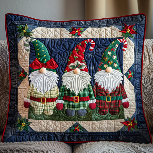 Merry Gnome Quilted Pillow Case NCU0TL616