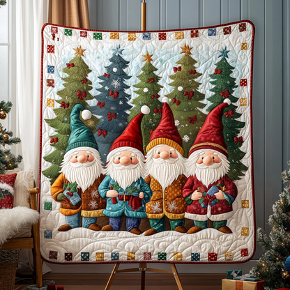 Merry Gnomes Quilted Blanket NCU0VH1248