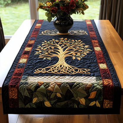 Midnight Tree Quilted Table Runner NCU0NT3029