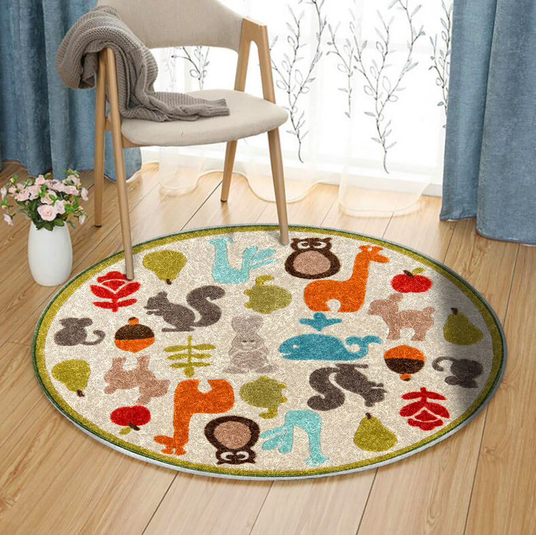 Mini Mo Playtime CLP300924RR Round Area Rug