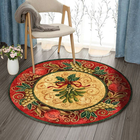 Mistletoe DN1010111RR Round Area Rug