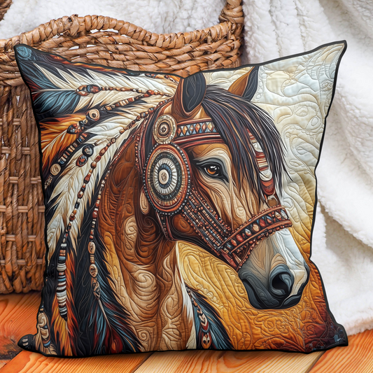 Mystic Mustang Quilted Pillow Case NCU0VH723