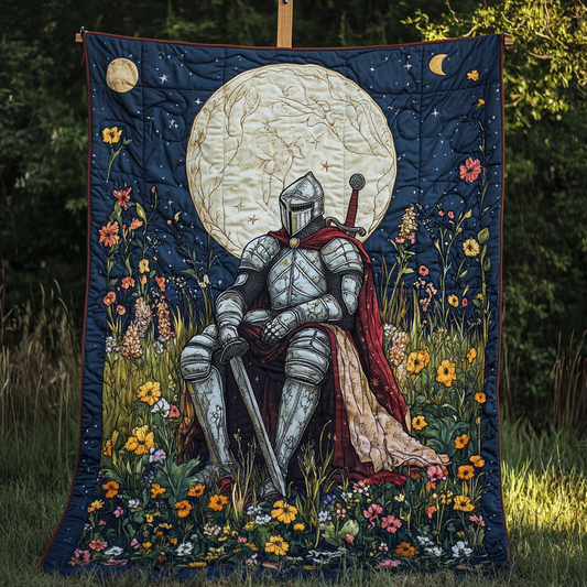 Moonflower Knight Quilted Blanket NCU0VH1852