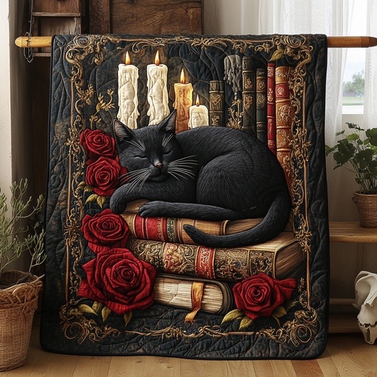 Moonlit Meow Quilted Blanket NCU0DV2556