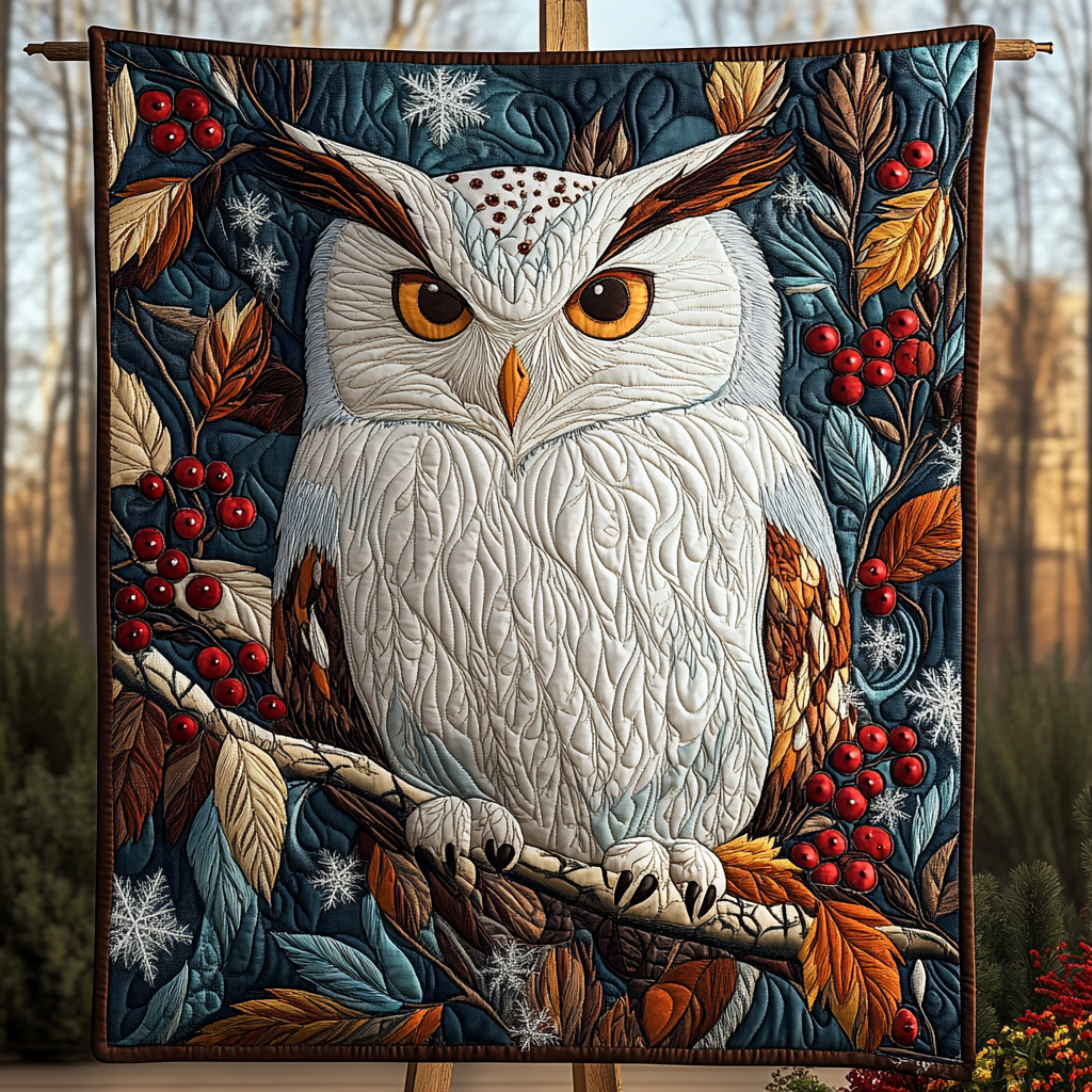 Moonlit Owl Quilted Blanket NCU0DK2187