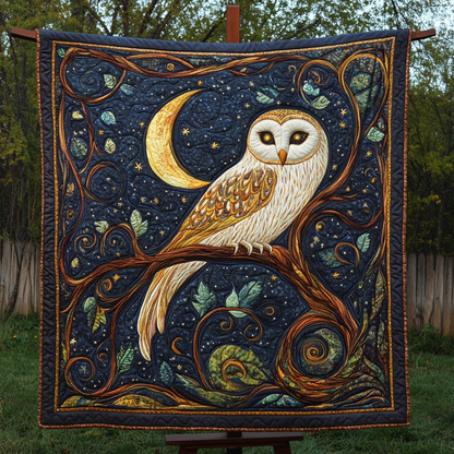 Moonlit Owl Quilted Blanket NCU0DK2797