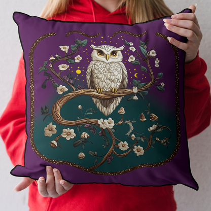 Moonlit Perch Quilted Pillow Case NCU0DK3162