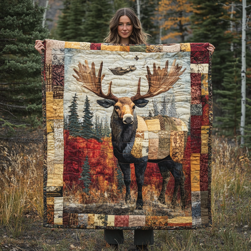 Moose Trail Quilted Blanket NCU0DK2136