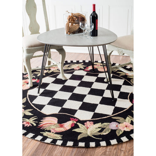 Moroccan Rooster CLA2709202RR Round Area Rug