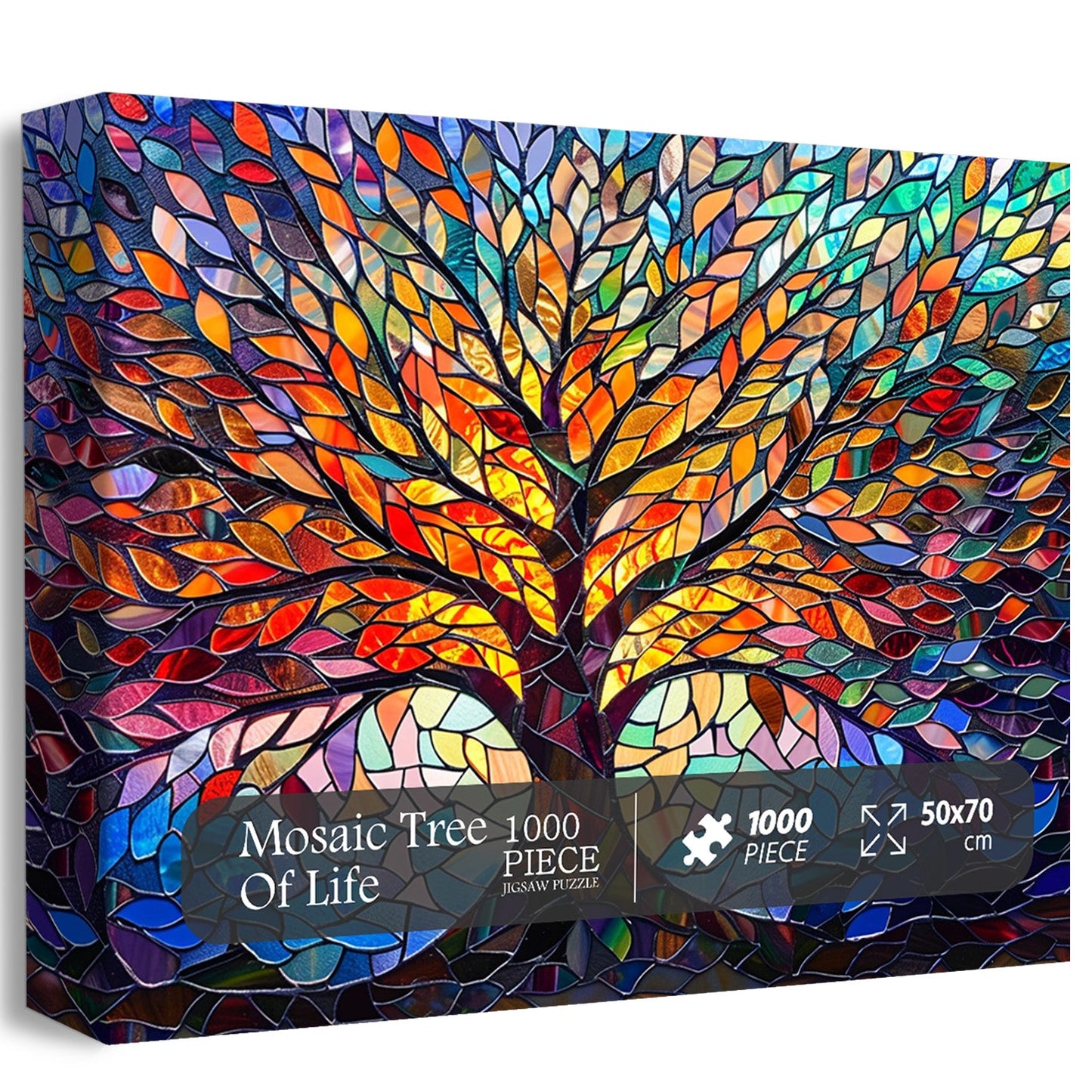 Mosaic Tree of Life Jigsaw Puzzle 1000 Pieces