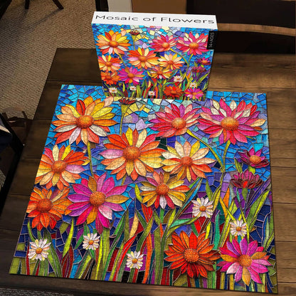 Mosaic of Flowers Jigsaw Puzzle 1000 Pieces