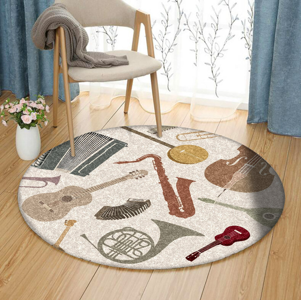 Music CLA070828 Round Area Rug