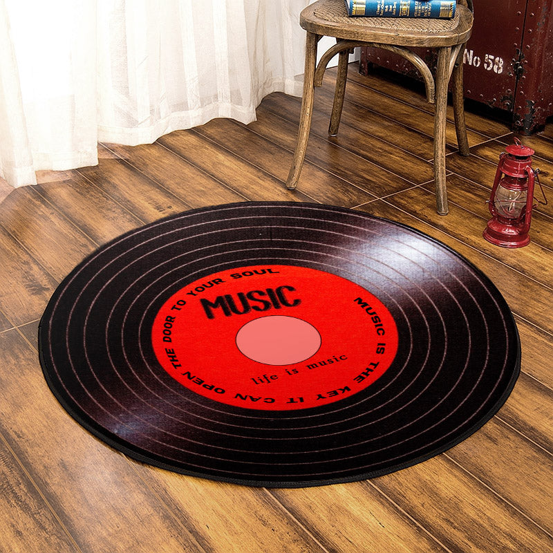 Music CLA150808RR Round Area Rug