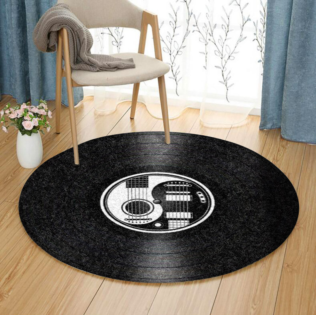 Music HM030935TM Round Area Rug