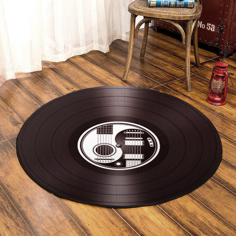 Music HM030935TM Round Area Rug