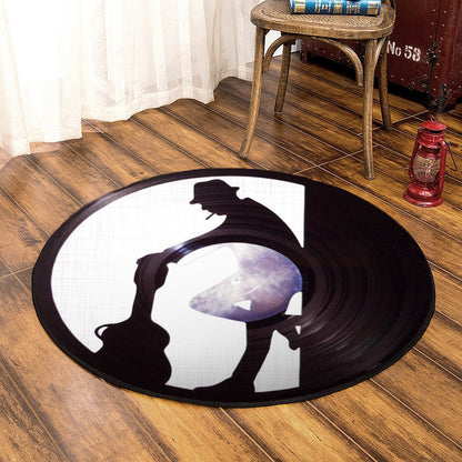 Music HM030937TM Round Area Rug