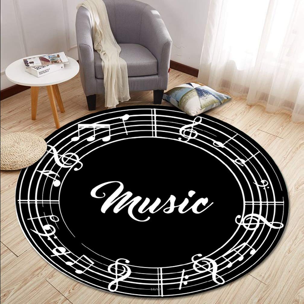 Music Note CLG0910023TM Round Area Rug