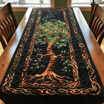 Mystic Tree of Life Quilted Table Runner NCU0TH452