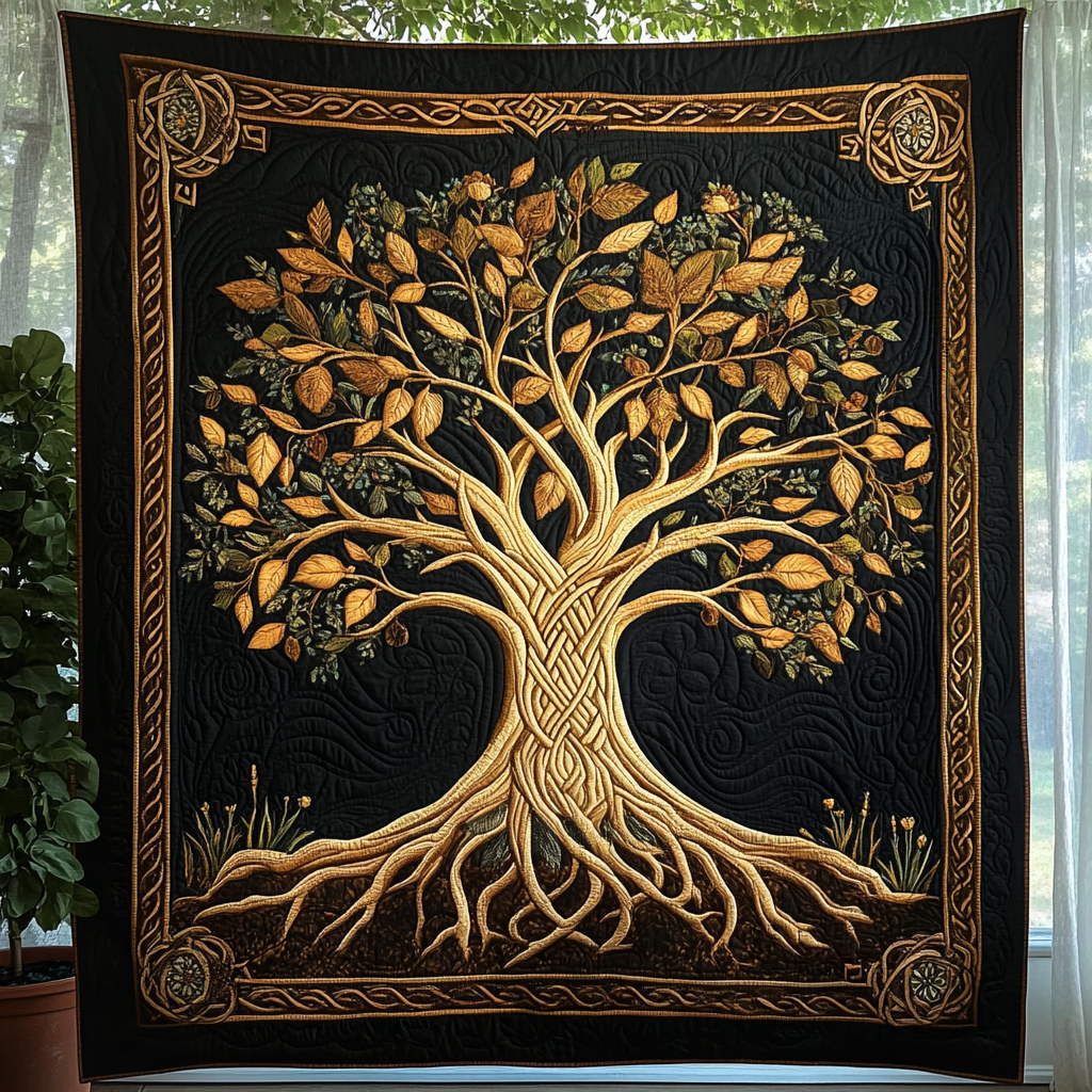 Mystic Branches Quilted Blanket NCU0VL902