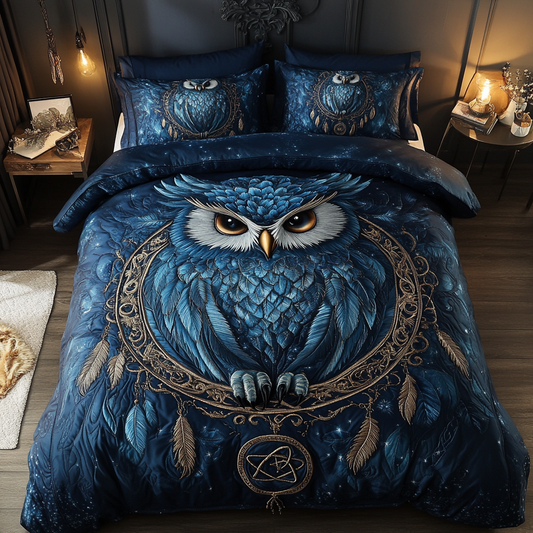 Mystic Eyes 3-Piece Quilted Bedding Set NCU0DK2844