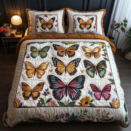 Mystic Monarch 3-Piece Quilted Bedding Set NCU0DK2550