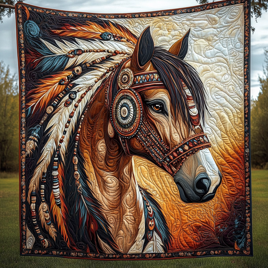 Mystic Mustang Quilted Blanket NCU0VH209