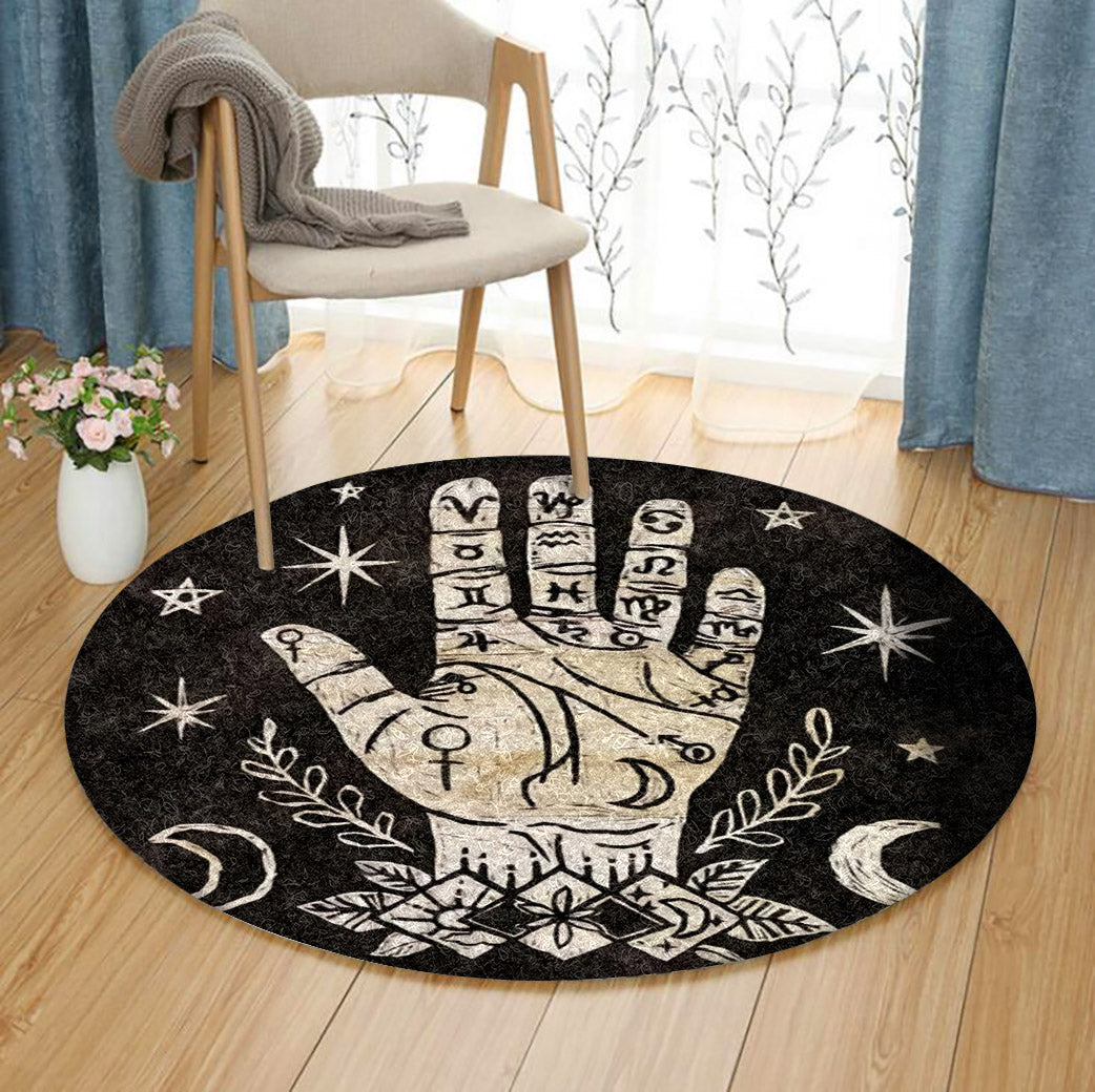 Mystical Halloween HT0710069TM Round Area Rug