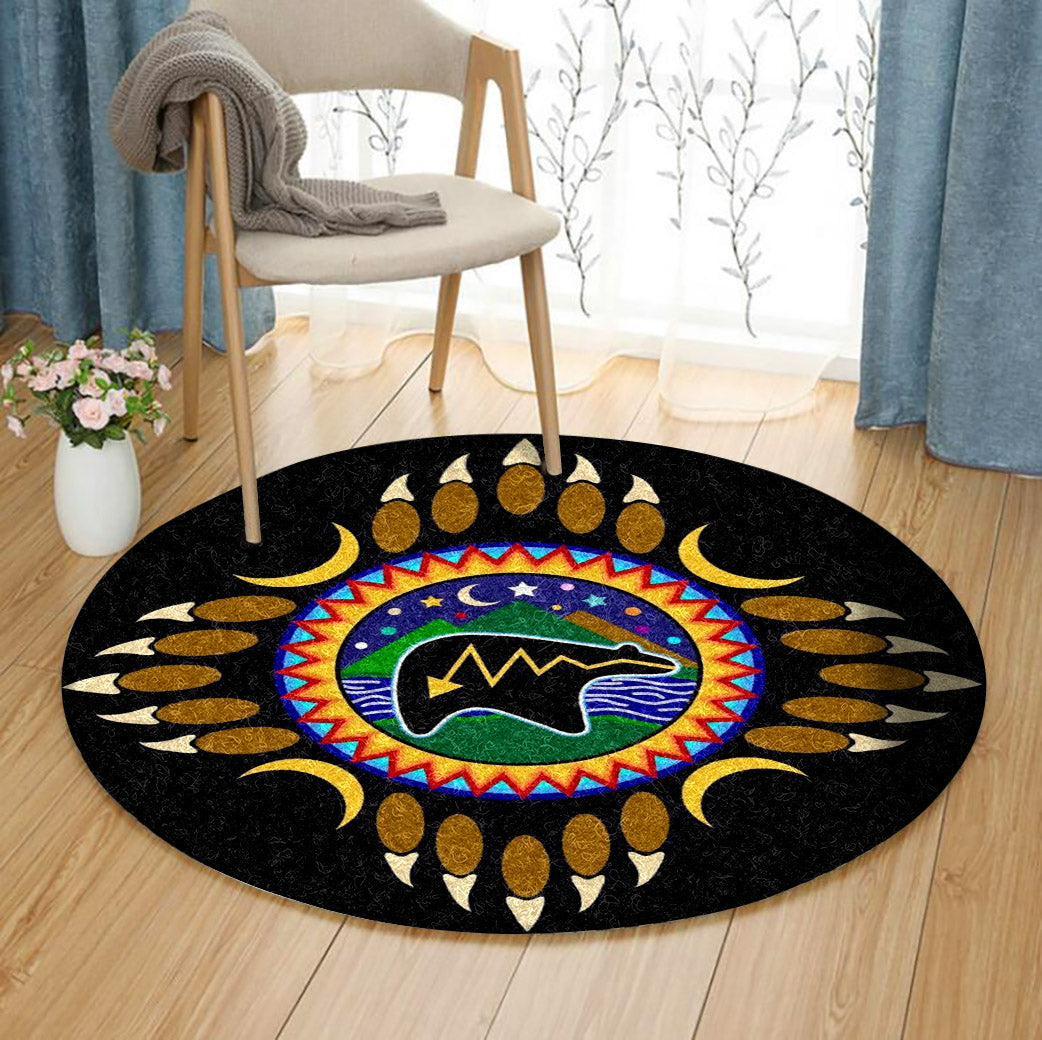 Native American CL070817MDC Round Area Rug